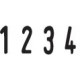 Numéroteur 4 chiffres à encrage séparé 3x14 mm