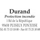 Plaque seule pour tampon 4913 57x22 mm